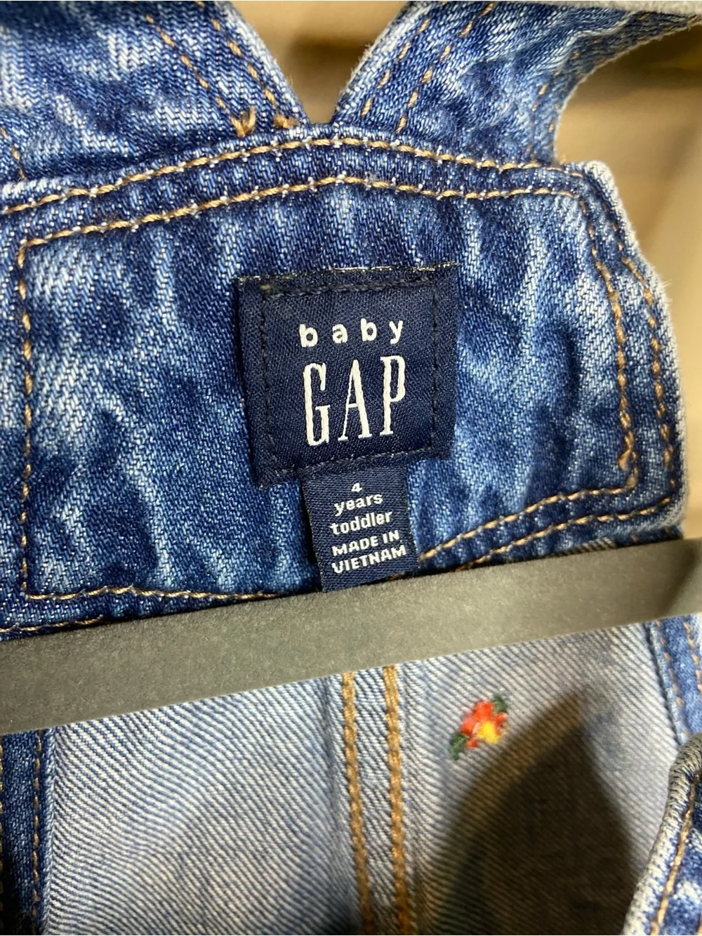 Baby Gap Floral Toddler Overall Shorts